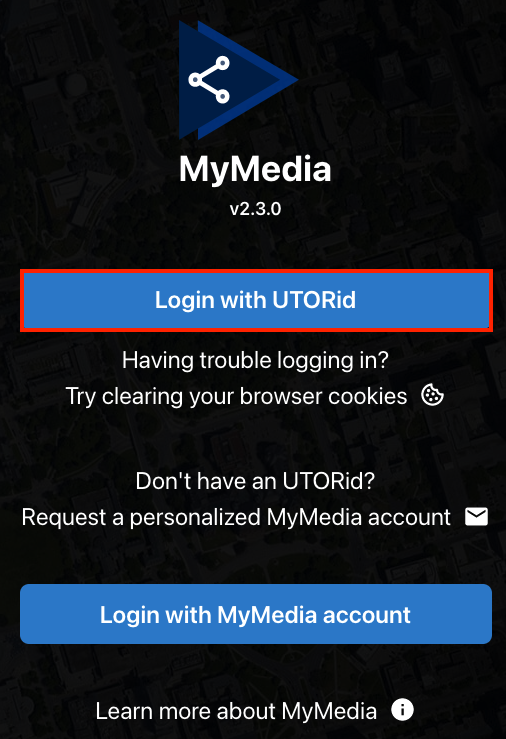 Log into MyMedia