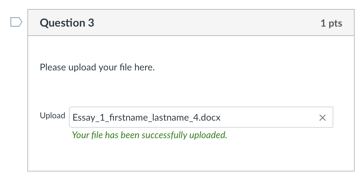 Your file has been successfully uploaded