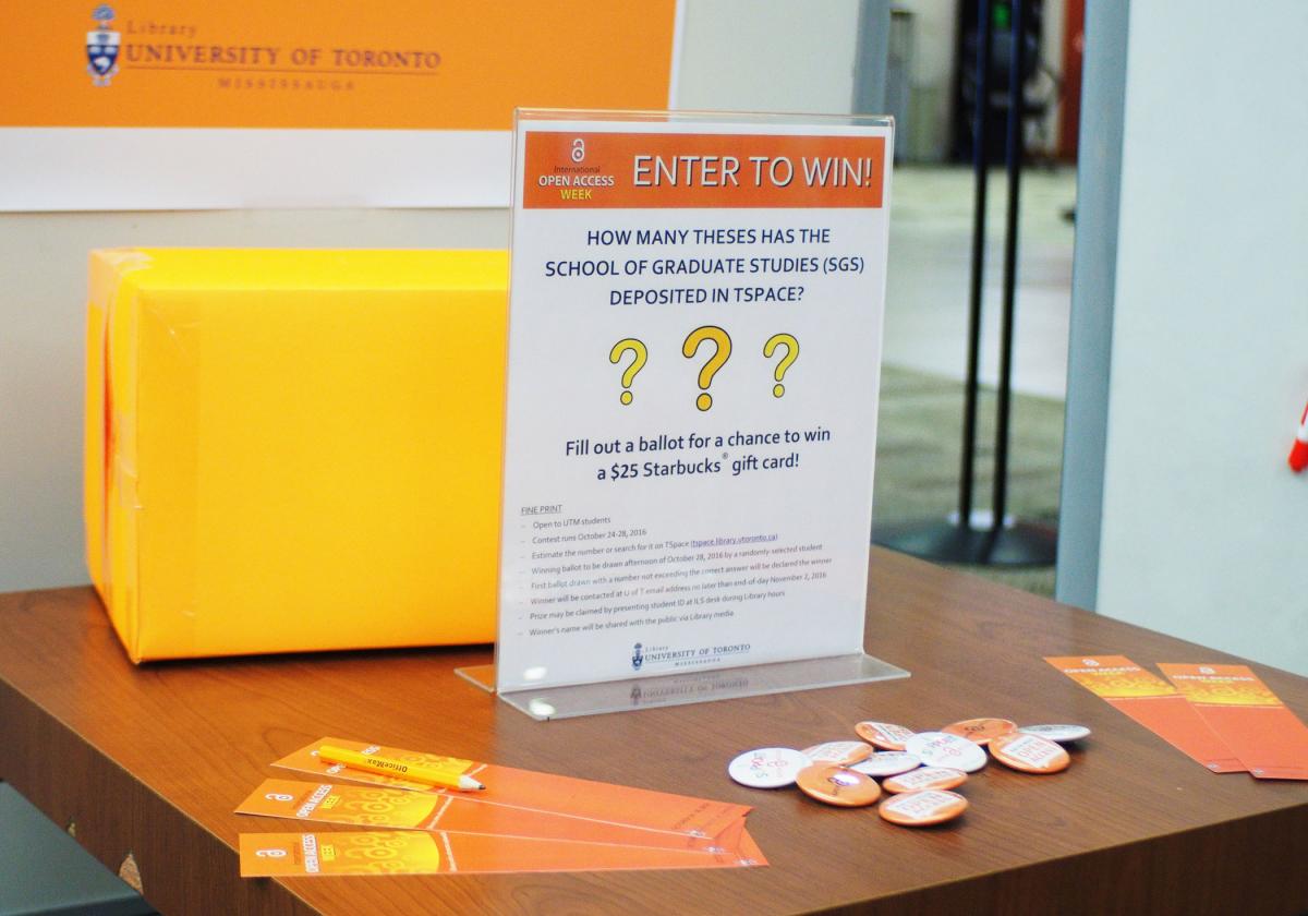 ballot box, display stand, buttons, and bookmarks