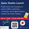 Game Studies Launch